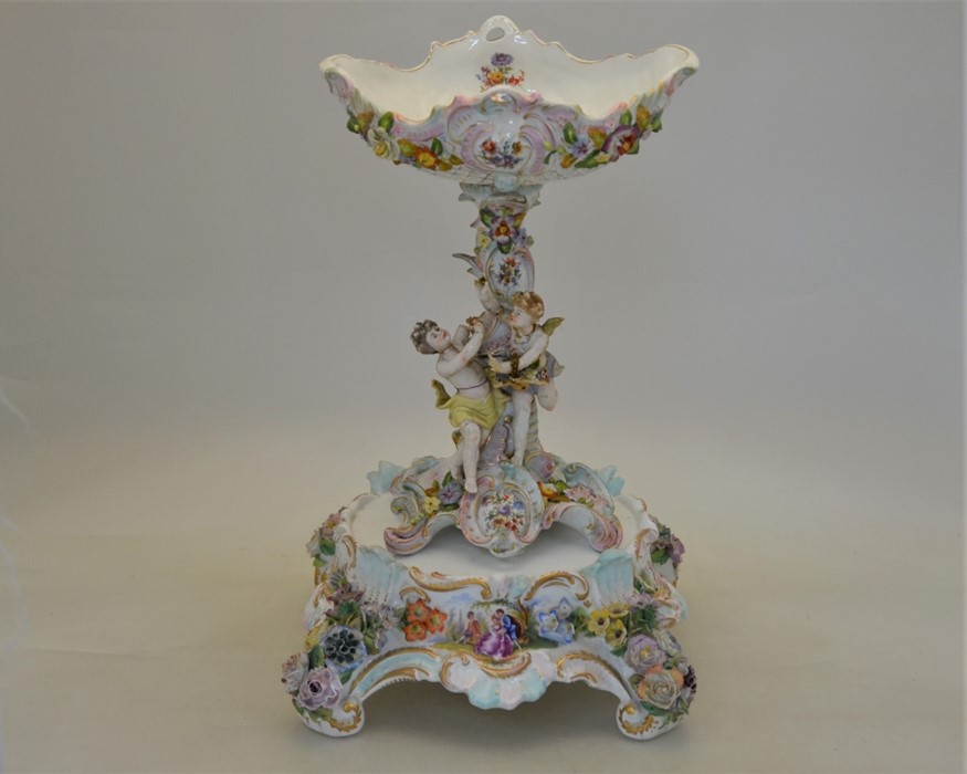 A Pottschapel (Dresden) Carl Thieme porcelain plinth