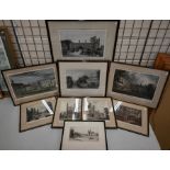 A collection of 19th century and later engravings and lithographs relating to Cambridge University