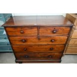 A large George III mahogany chest of drawers