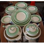 A Clarice Cliff honey-glazed dinner service