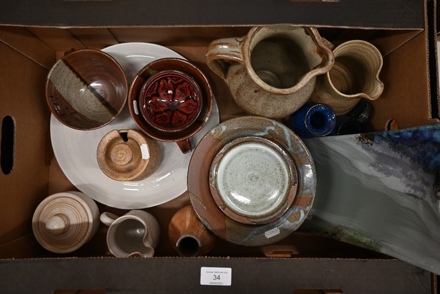 Studio bowls, jugs and plates and other items - Image 3 of 4