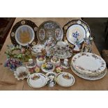 Box of mixed china plates etc