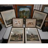 Collection of hunting/equestrian prints