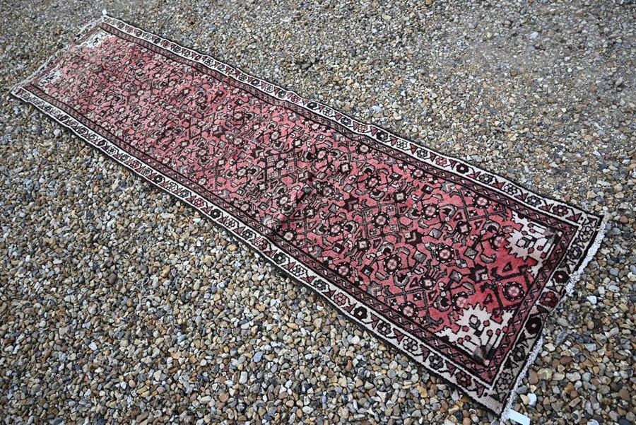 An old Persian Hamadan runner