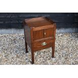 Victorian mahogany tray top night table