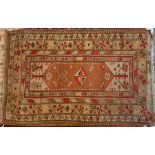 An antique Turkish Milas rug