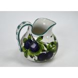 Wemyss pottery 'Plum' pattern jug