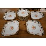 An Edwardian Wedgwood china fruit service