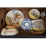 Ten Royal Doulton series ware plates