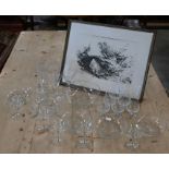 A German 'Jazz Age' part-suite of drinking glasses
