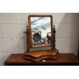 A Victorian mahogany dressing table mirror