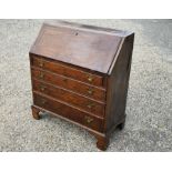 A Georgian mahogany fall front bureau