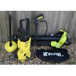 A Karcher pressure washer to/with a Ryobi leaf blower - both as found (2)