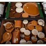 An extensive collection of Hornsea 'Saffron' tablewares