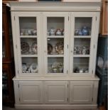 A large Laura Ashley cream painted cabinet