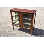 An Edwardian mahogany display cabinet