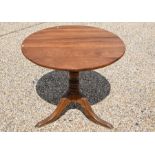 A late 19th century oak occasional table