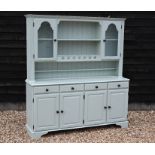 A Ducal painted pine kitchen dresser