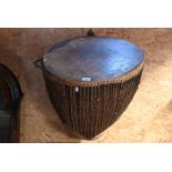 An old African hide drum