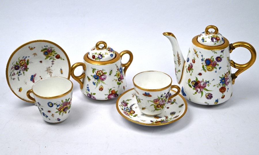 A china coffee set for two