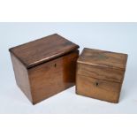 A 19th century Continental walnut box