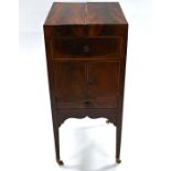 A 19th century mahogany campaign style wash stand