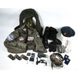 A US flying jacket and other pilot navigator dress