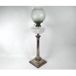 Electroplated classical column lamp base