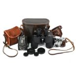 Binoculars and cameras