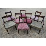 A set of eight mahogany ding chairs,19th century