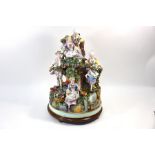 A late 19th century German porcelain massive allegorical group