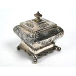 Victorian silver tea caddy