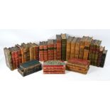 A quantity of 19th century and later leather bindings