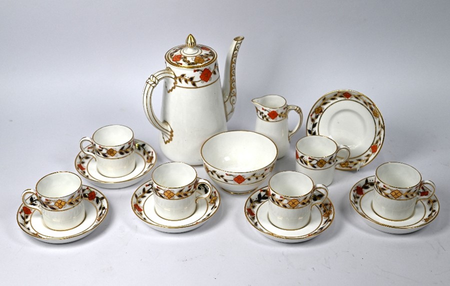 A Royal Crown Derby china coffee set