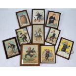 G E Shepherd (postcard artist) - set of ten sketches