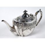 Victorian silver bachelor teapot