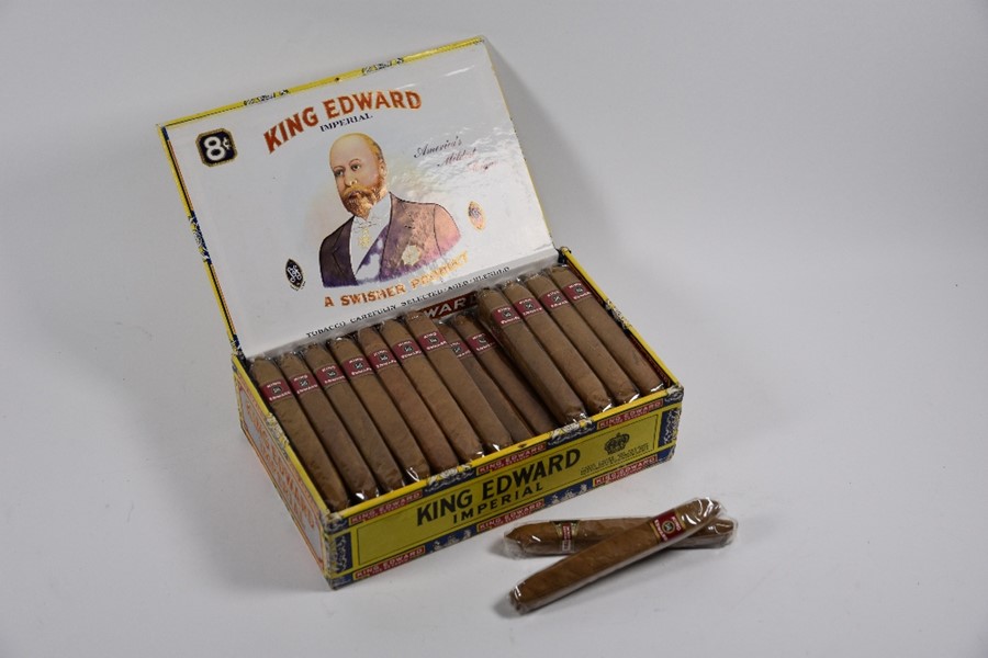 A box of fifty King Edward cigars