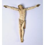 An antique bone figure of the Crucified Christ