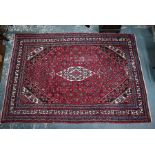 Persian Hamadan red ground carpet