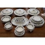 A Royal Doulton 'Burgundy' dinner service