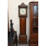 An early 20th century oak longcase clock