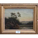 19th century English school - River landscape