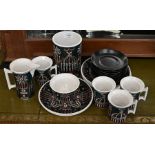 A Portmeirion 'Magic City' part tea set