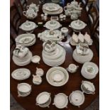 An extensive set of Mason's Ironstone 'Green Paynsley' dinner/teawares