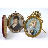 Two portrait miniatures