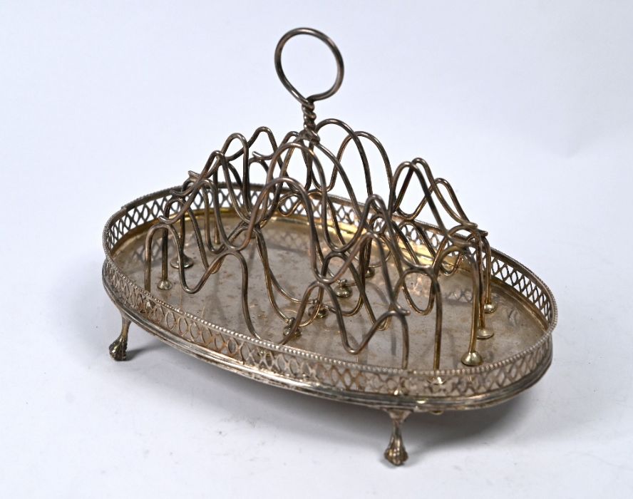 Georgian silver toast rack