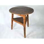 A 19th century stripped pine cricket table