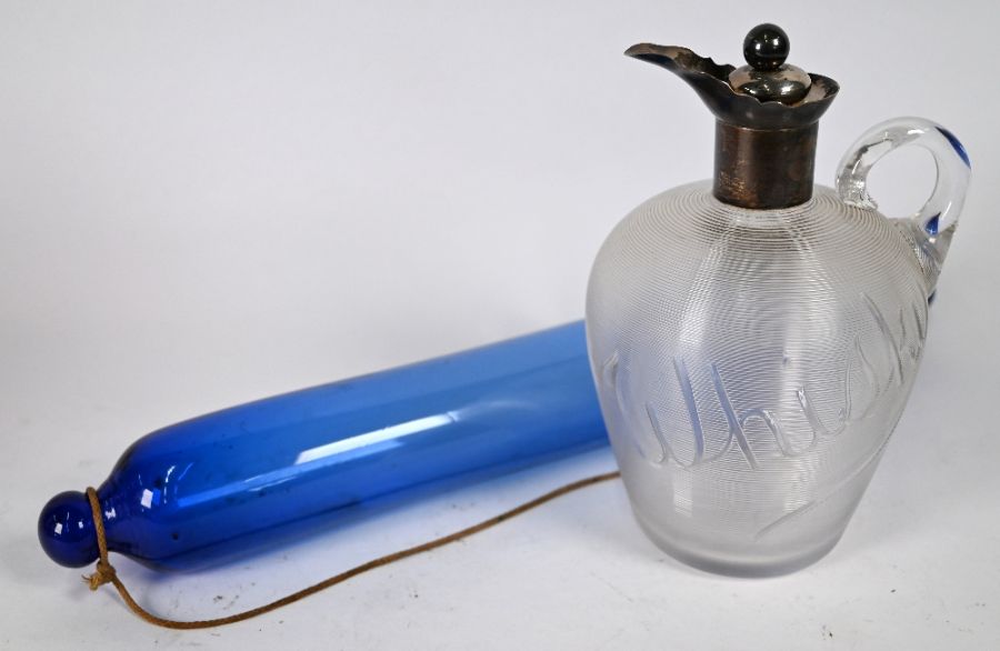 Victorian glass whiskey jug and other items - Image 3 of 3