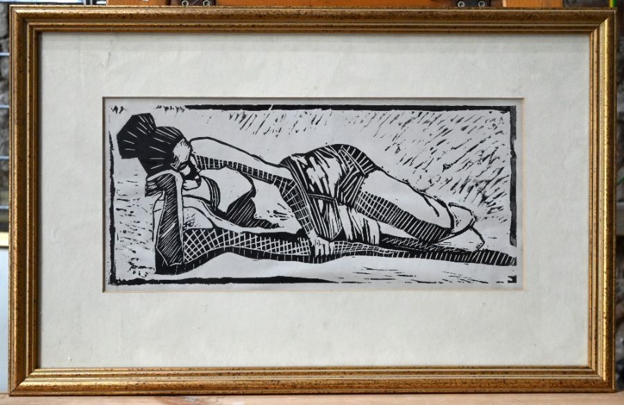 20th century - wood block print - Image 4 of 4