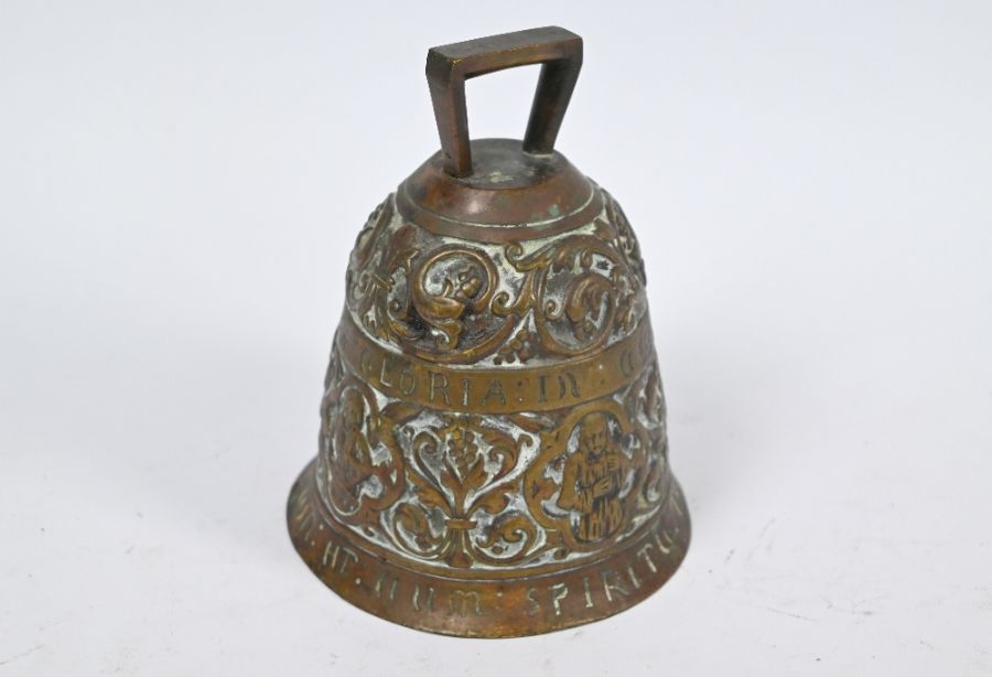 A brass Mass bell of traditional form